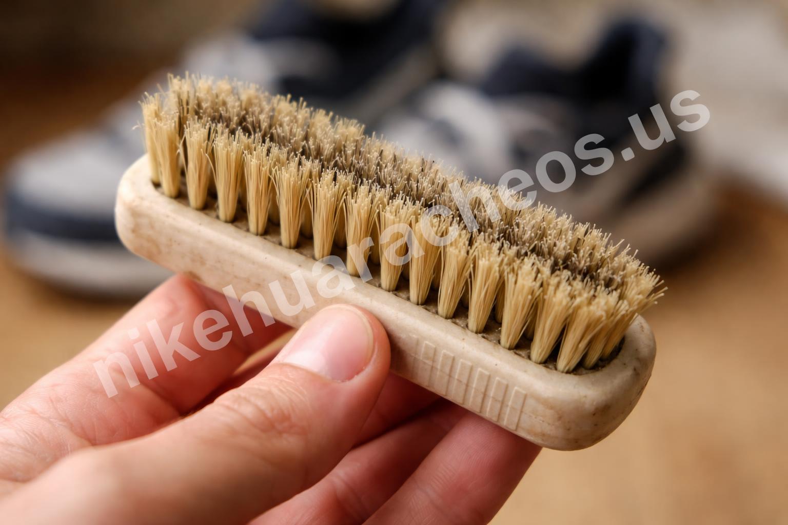 Budget shoe brush close up details