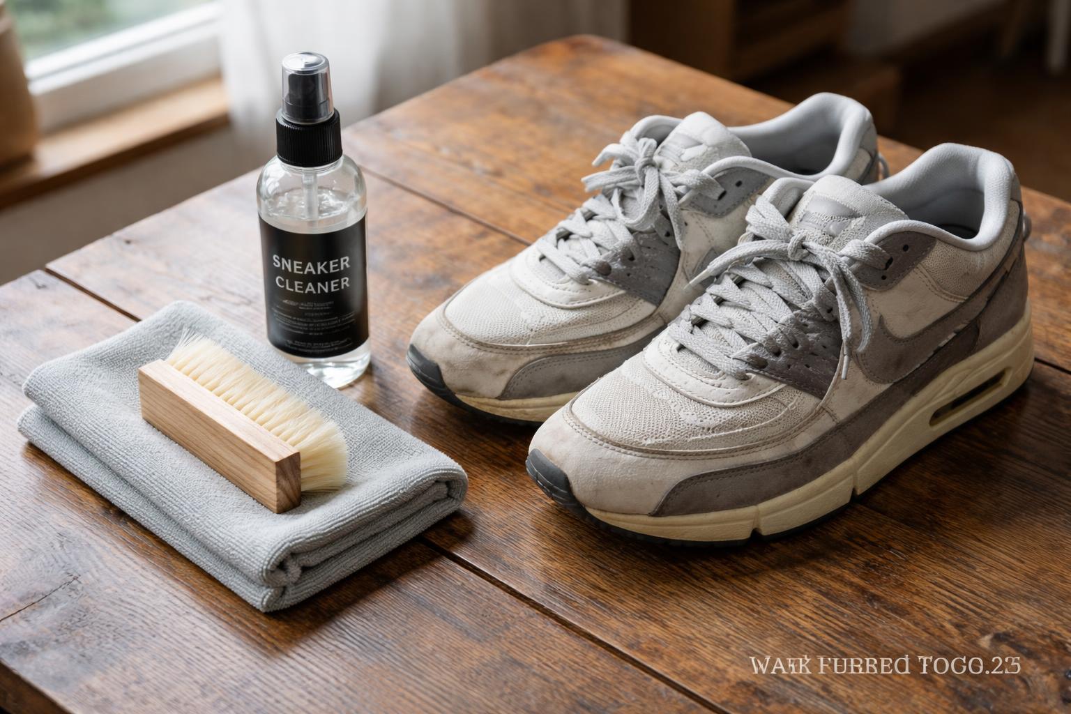 Nike shoe cleaner bundle with brush and cloth