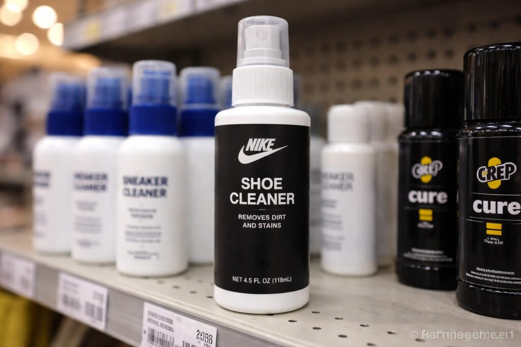 Nike shoe cleaner on store shelf