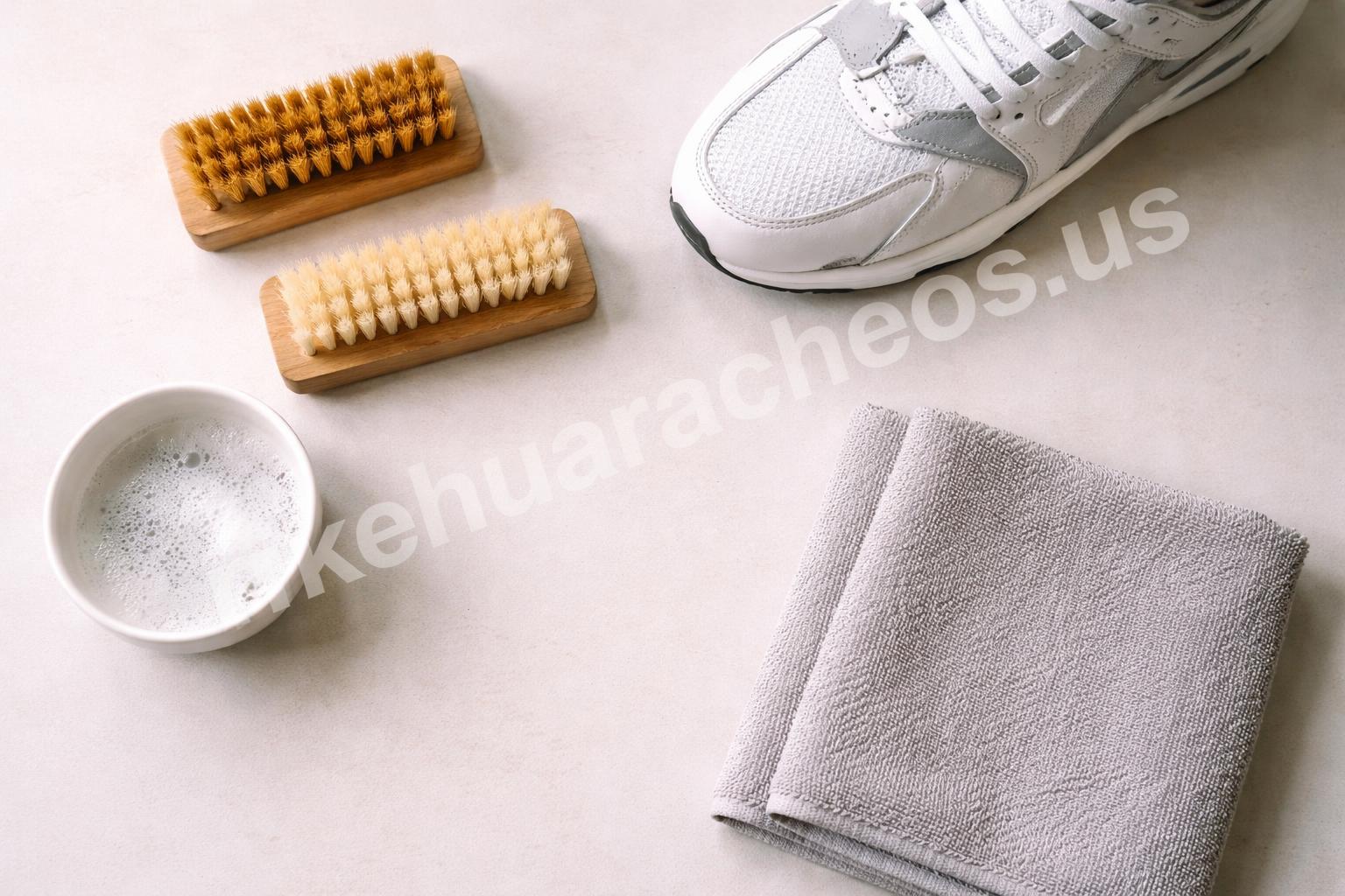 Nike shoe cleaning brush and kit setup