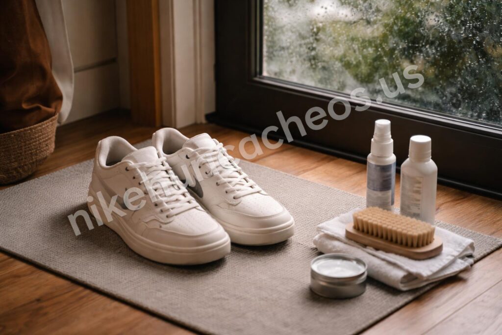 Nike shoes before rainy season protection
