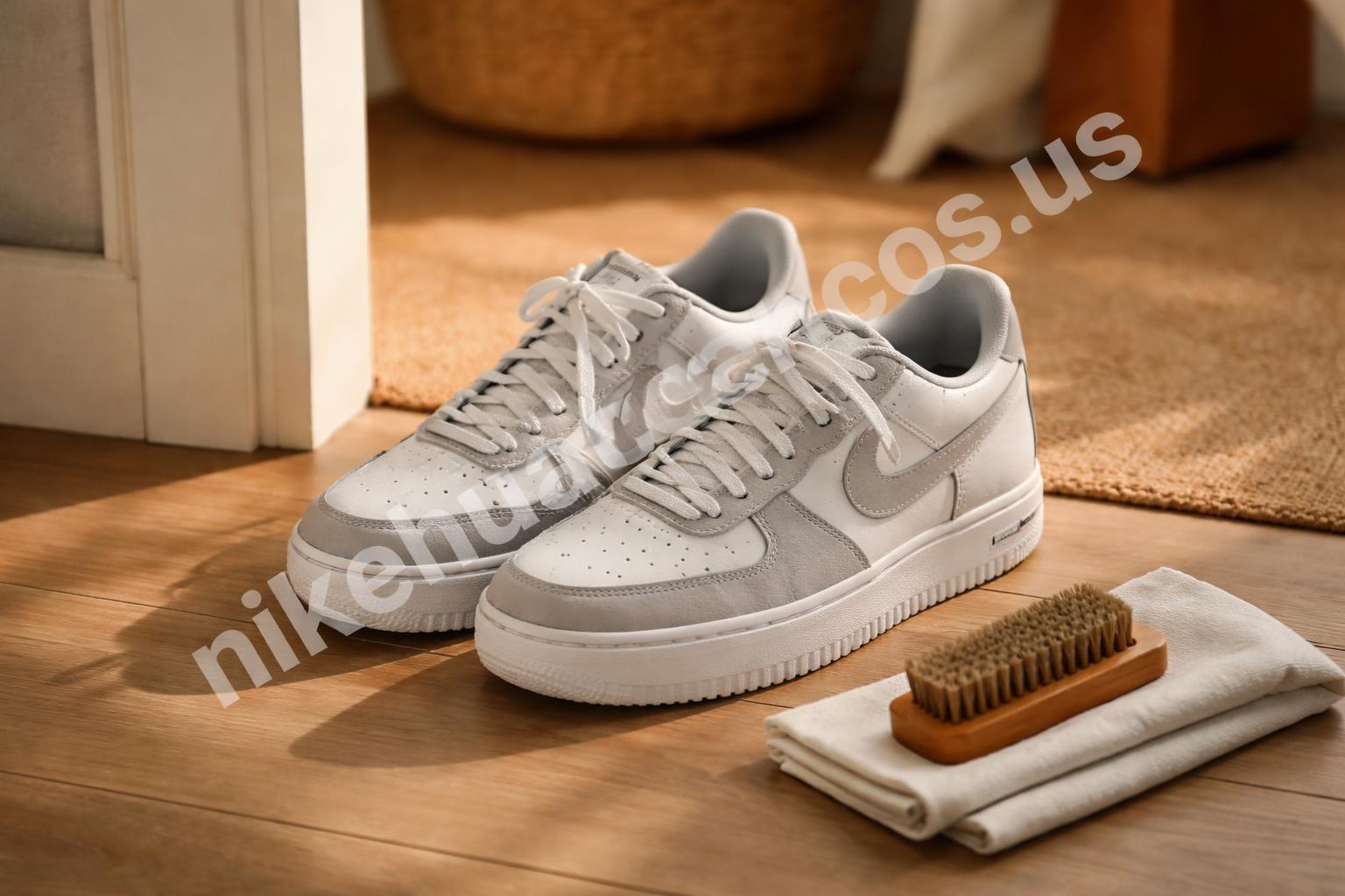 Nike shoes maintained after gentle cleaning