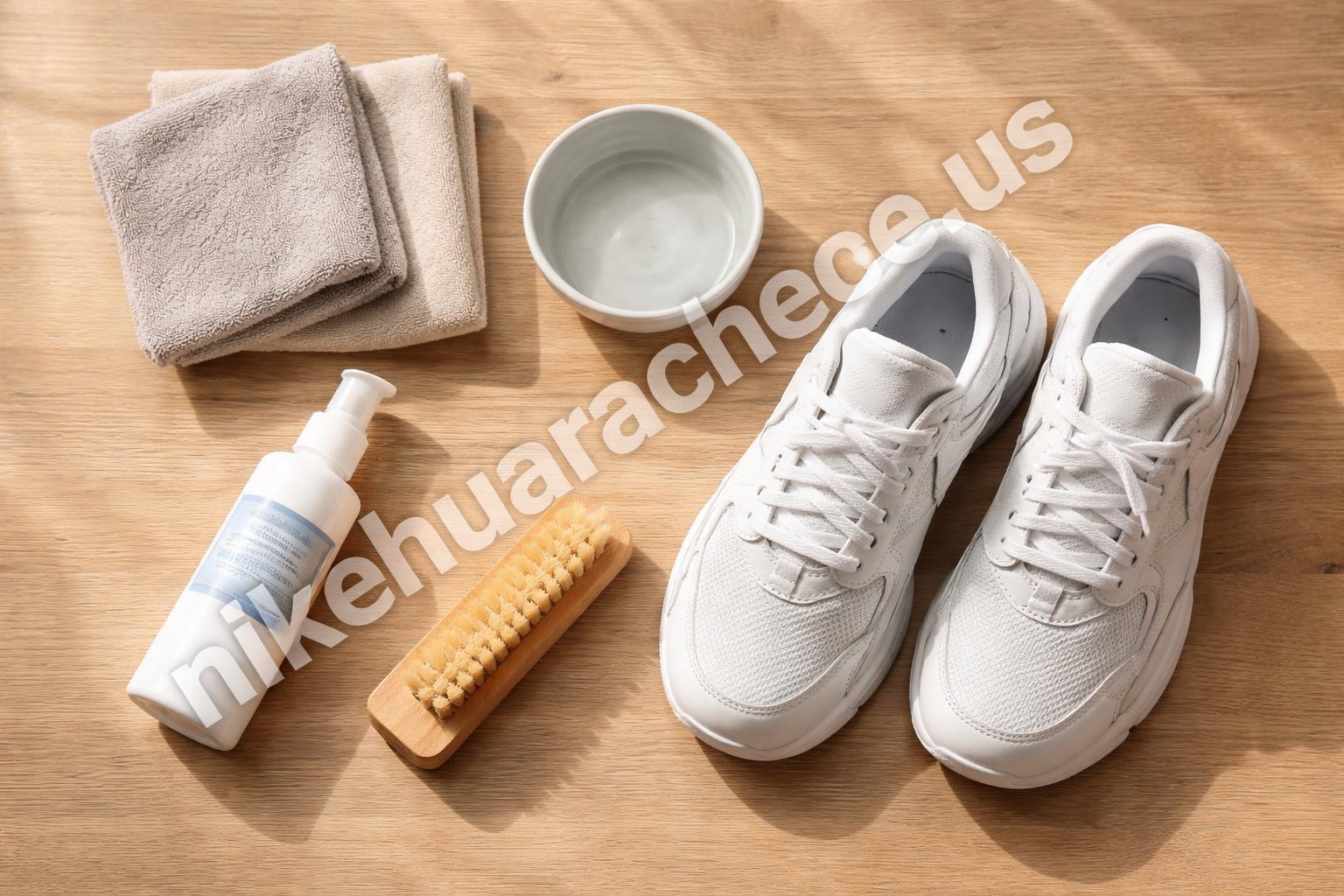 Shoe care essentials with microfiber cloth