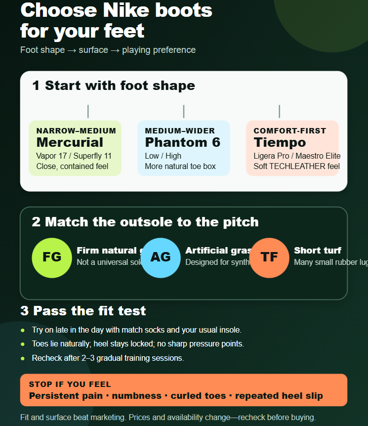 Choose the Right Nike Boots for Your Feet